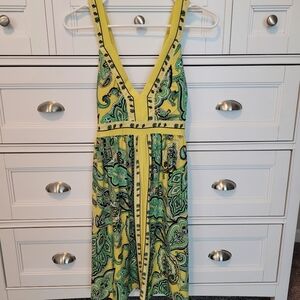 INC size Petite Medium yellow pattern dreas